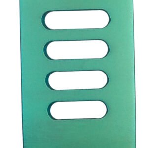 CCR Blade, 4 teeth medial/lateral, 19x45mm depth, fenestrated, titanium, green (radiolucent)