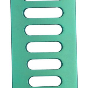 CCR Blade, 4 teeth medial/lateral, 19x55mm depth, fenestrated, titanium, green (radiolucent)