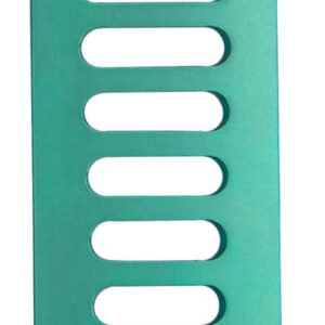 CCR Blade, 4 teeth medial/lateral, 19x65mm depth, fenestrated, titanium, green (radiolucent)
