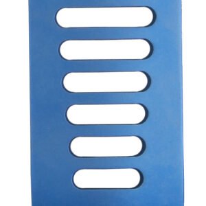 CCR Blade, 8 teeth lateral, 24x60mm depth, fenestrated, titanium, blue (radiolucent)