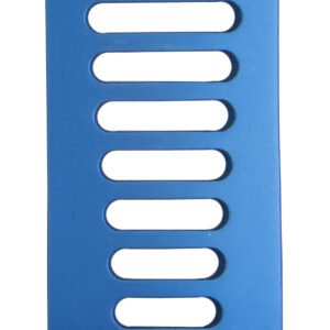 CCR Blade, 8 teeth lateral, 24x65mm depth, fenestrated, titanium, blue (radiolucent)