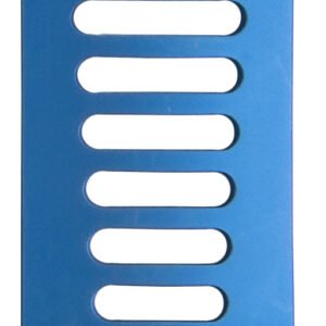 CCR Blade, 8 teeth lateral, 24x70mm depth, fenestrated, titanium, blue (radiolucent)