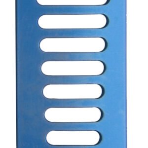 CCR Blade, 8 teeth lateral, 24x75mm depth, fenestrated, titanium, blue (radiolucent)