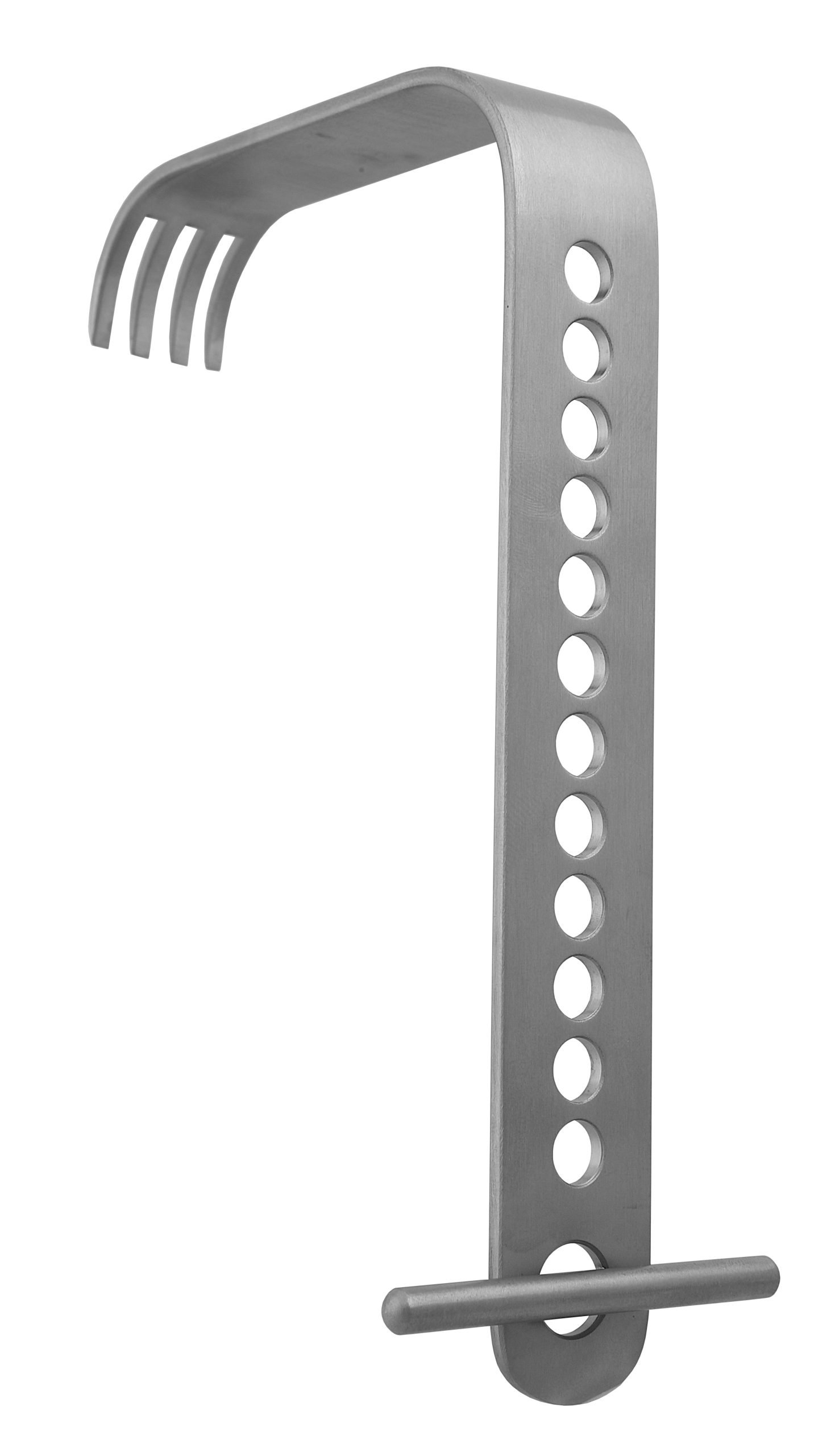 Hip Retractor blade, 4″ depth, t-handle