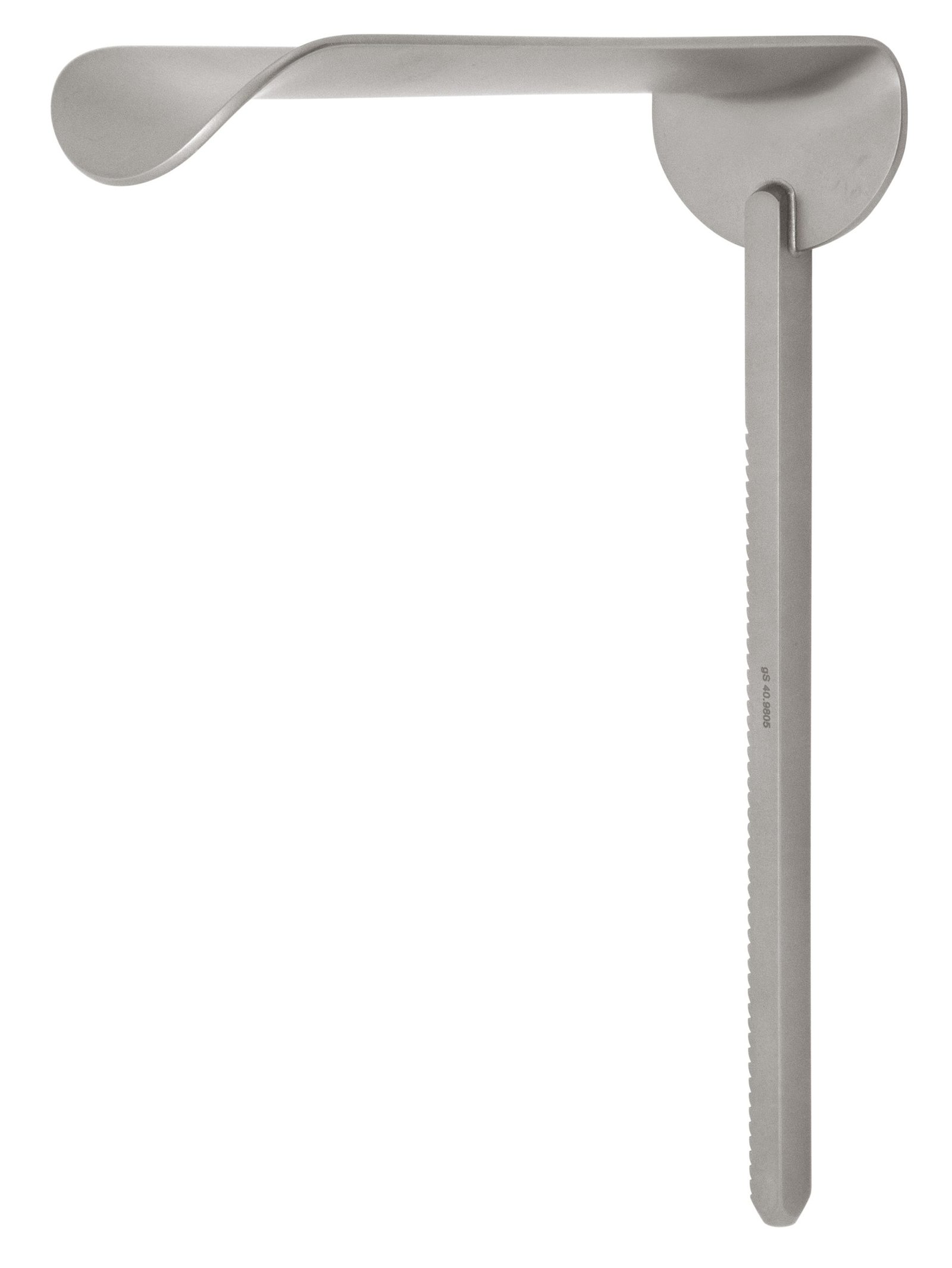 Ring Retractor blade, Kelly, curved concave, 2″ x 5″