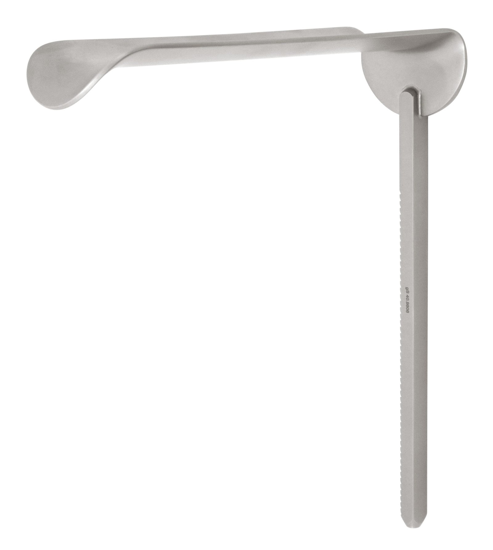 Ring Retractor blade, Kelly, curved concave, 2″ x 6″
