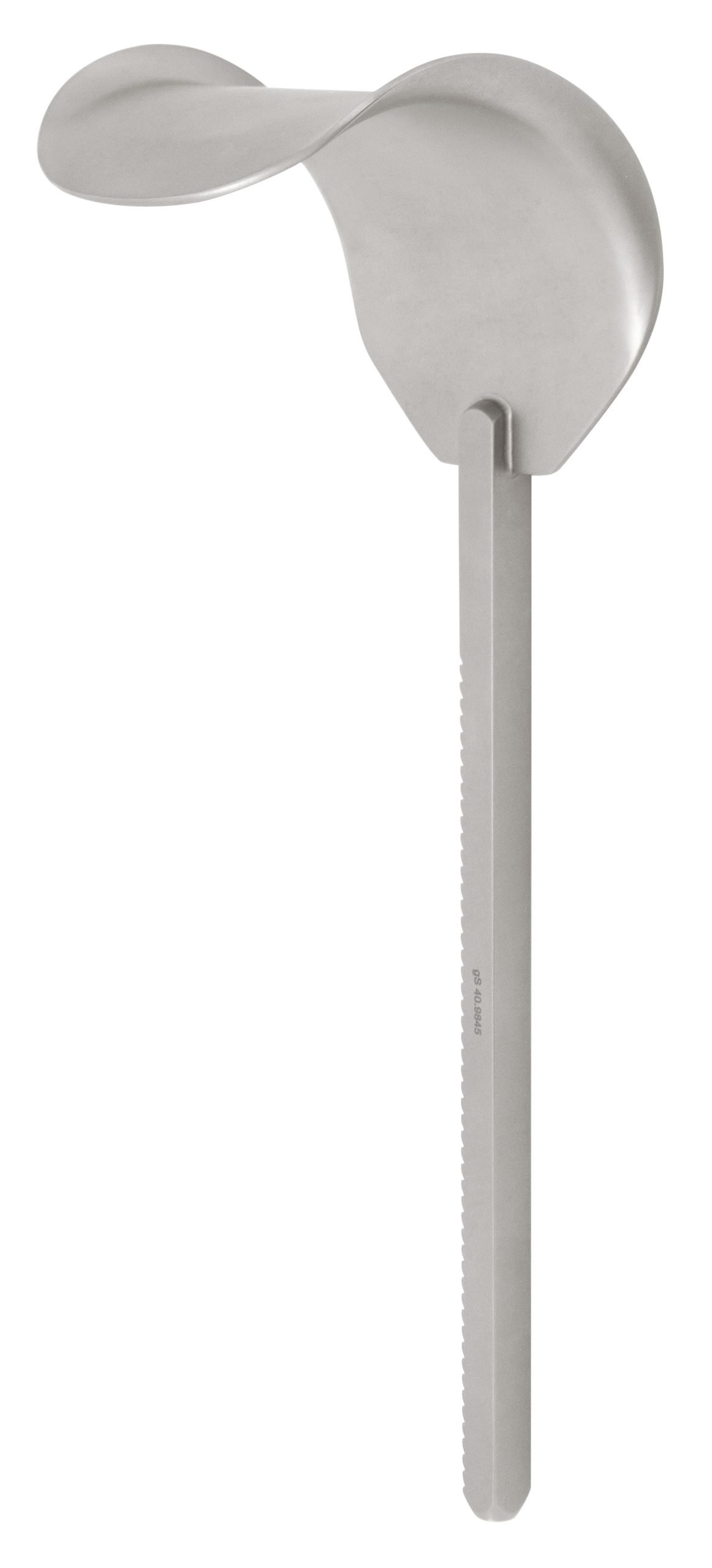 Ring Retractor blade, Balfour, curved round, 2 5/8″ x 3″