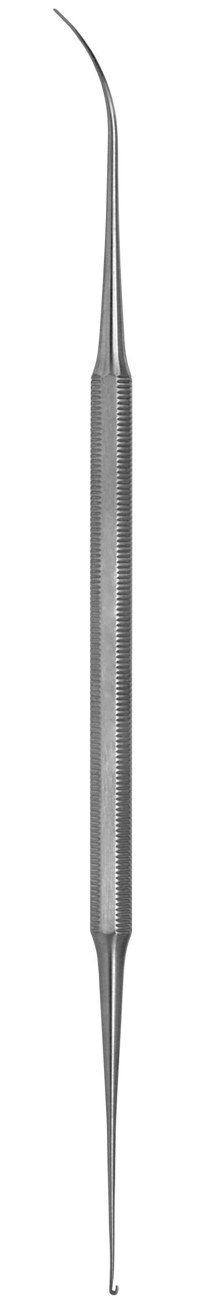 Varady Extractor 6 3/4″ double ended 1.3mm hook/0.7mm spatula sharp/sharp