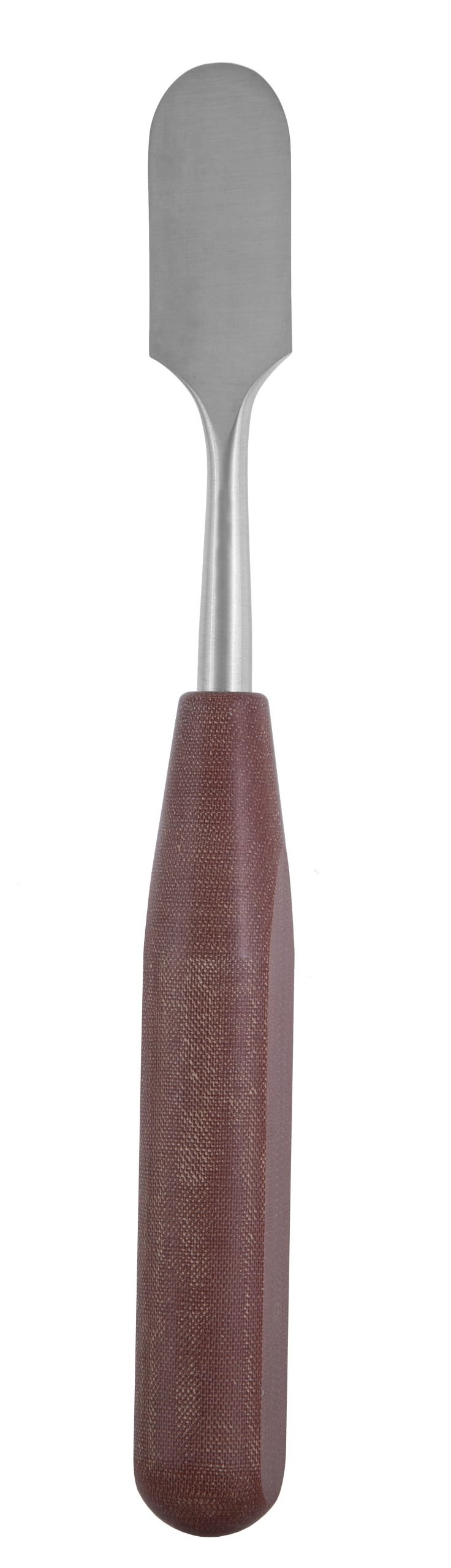 Periosteal Elevator 7 1/4″ straight 20mm curved sharp edge, phenolic handle