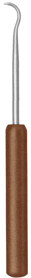 Shoulder Penetrating Awl 7″ curved, phenolic handle