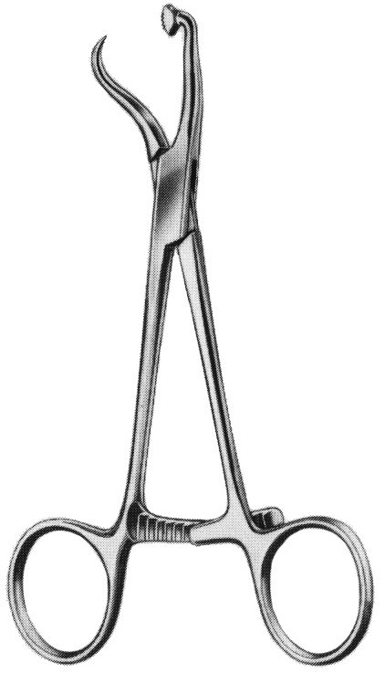 Plate and Bone Holding Forceps 5″ with footplate