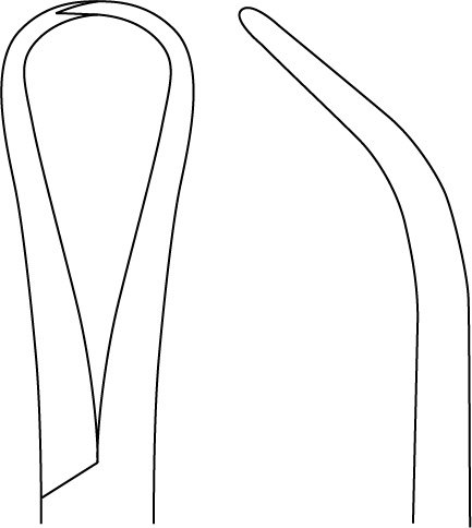 Glenoid Perforating Forceps 6 1/2″, strong angle, 50 degree - Image 2