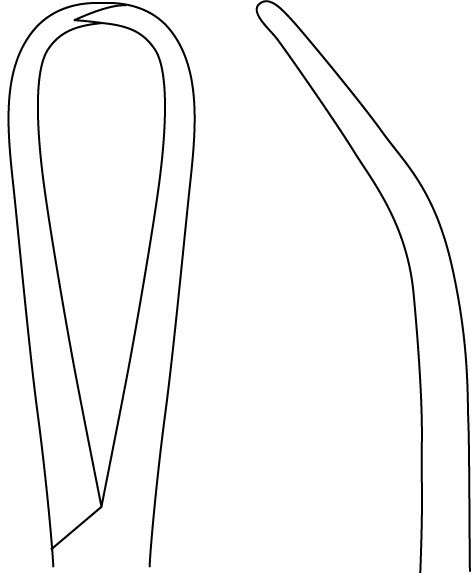 Glenoid Perforating Forceps 6 1/2″ slight angle, 35 degree - Image 2