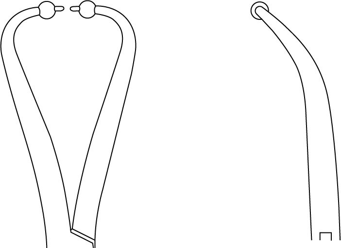 MKClamp, Bone Fragment 6 1/2″ curved, ball tips outer diameter 3.0mm, speedlock - Image 2