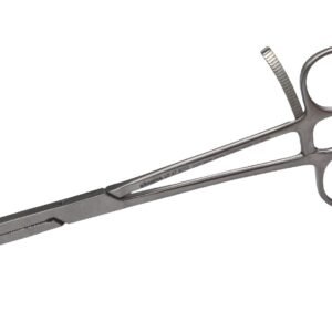 MKForceps, Caiman Kocher, 8 1/2″ Straight, 1×2 Teeth