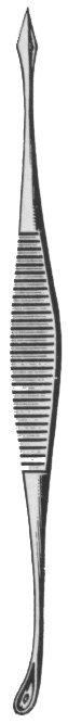 Saalfeld Comedone Extractor 4″ lancet fenestrated cup
