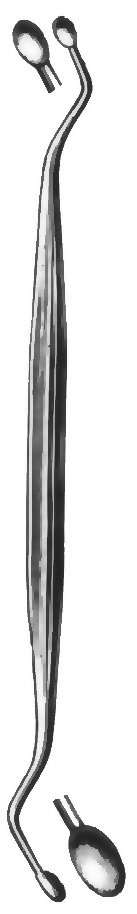 Jansen Curette 6″ 3 & 4mm oval