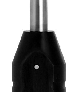 Tooth Curette 17″, curved left 10mmx6.5mm oval tooth cup, 8″ shaft, 9″ plastic handle black