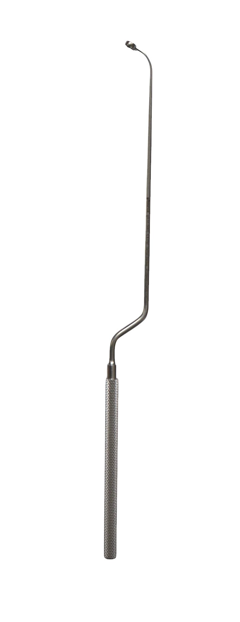 Hardy Style Bayonet Curette 9 1/2″, 4 3/4″, curved right, 5mm