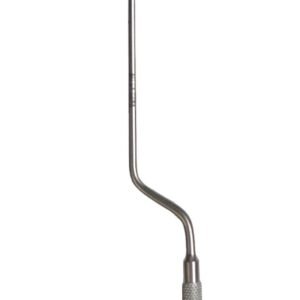 Hardy Style Bayonet Curette 9 1/2″, 4 3/4″, curved left, 5mm