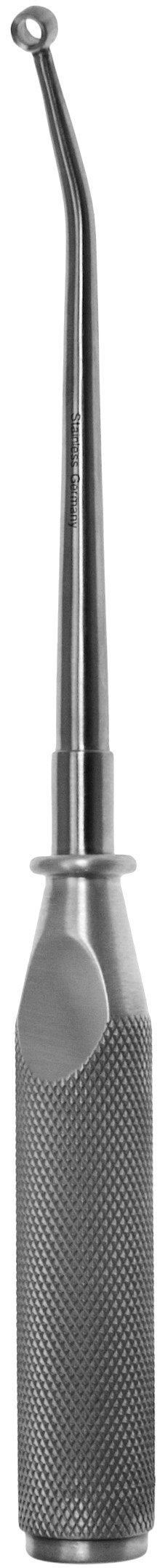 Cone Ring Curette 9″ aluminum handle 25 degree angled #3 8mm sharp/sharp