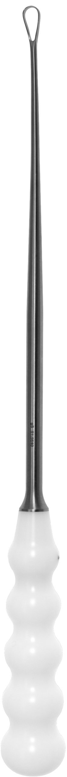 Zielke Ring Curette 13 1/2″ 20 degree angled 11mm with plastic handle sharp/sharp