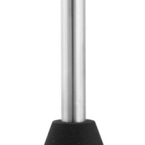 MKCurette, Double Handed 17″ angled, plastic handle 9″ black, oval 2.5mm