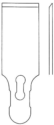 Interchangeable Chisel Blade 25mm straight - Image 2