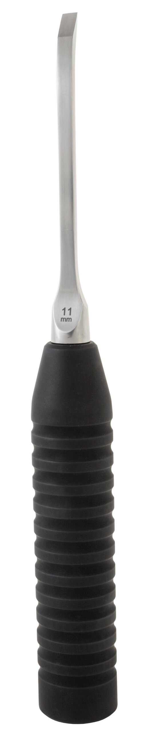 Chisel 11″ curved, 6mm, handle black