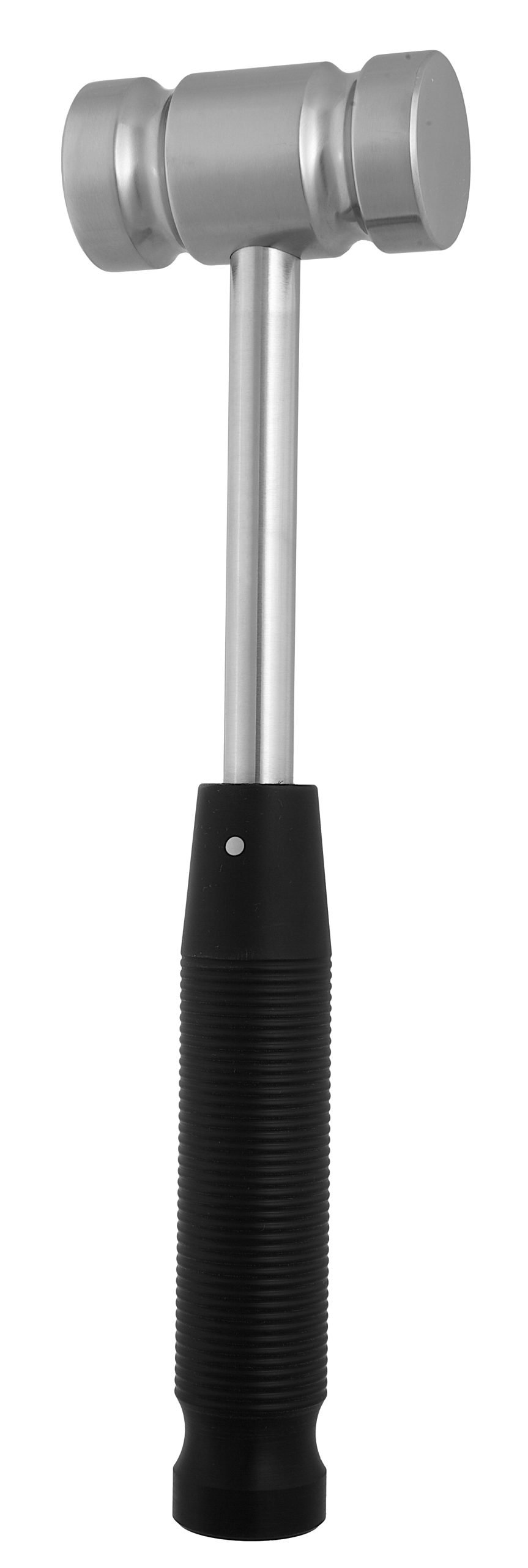 Mallet 10 1/2″, 1lb 10oz [737g], head stainless steel diameter 35mm, plastic handle, black