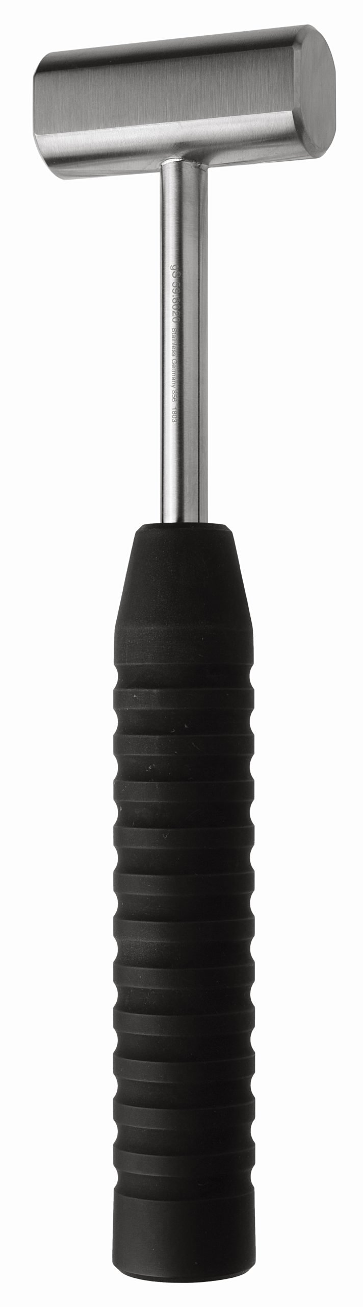 Mallet 9 1/2″, 14oz [397g], head stainless steel diameter 25mm, aluminum handle, black