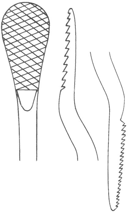 Bone Rasp double ended 8 1/2″ 13mm straight fine/coarse serrations - Image 2