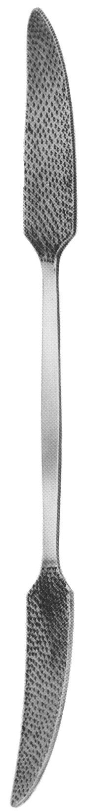 Putti Bone Rasp double ended 10 1/2″ 18mm flat tapered to 4mm