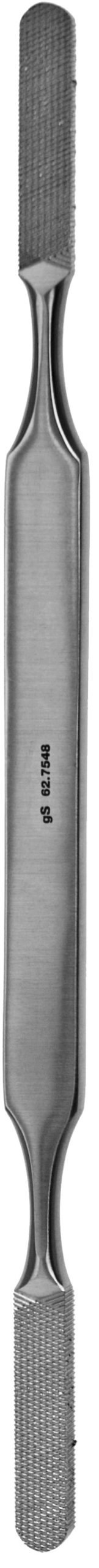 Fomon Rasp double ended 8 1/2″ 8mm convex/flat fine serrations