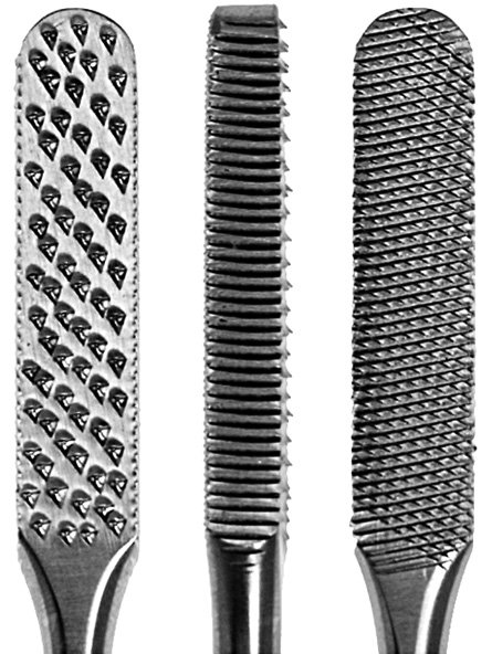 Fomon Rasp double ended 8 1/2″ 8mm convex/flat coarse serrations - Image 2