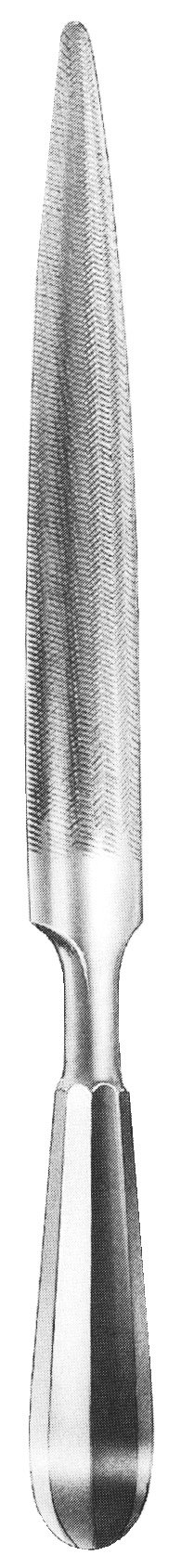 Bone File 11″ 23mm convex/flat tapered to 6mm