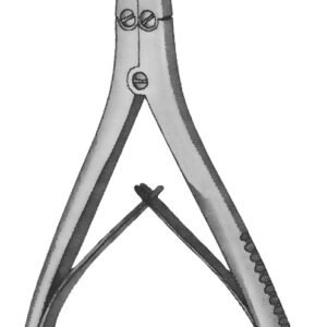 McIndoe Forceps 7″ angled delicate, double action