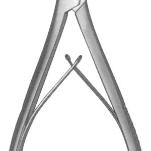 Adson Rongeur 8″ curved 7mm, single action