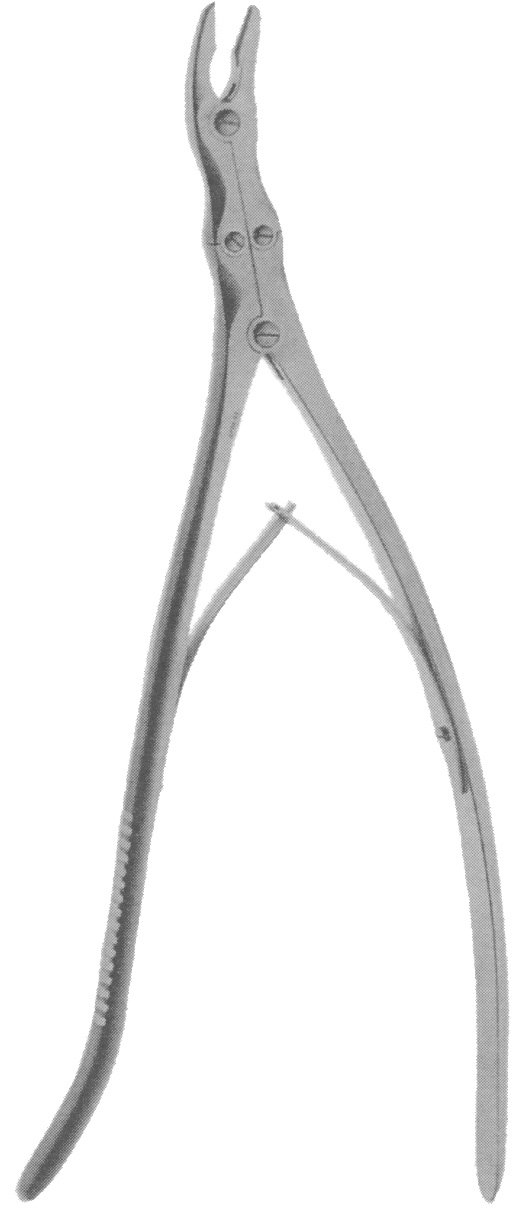 Dale Rongeur 14″ curved 3mm, double action