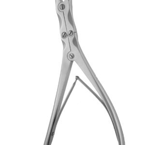 Leksell-Stille Rongeur 9 1/2″, slightly angled jaw 8mm, double action, with teeth