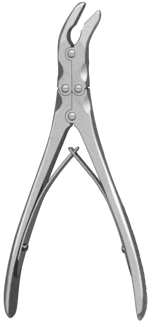 Ruskin Rongeur 7″ side curved 5mm, double action