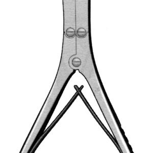 Kleinert-Kutz Rongeur 6″ full curved 3mm, double action