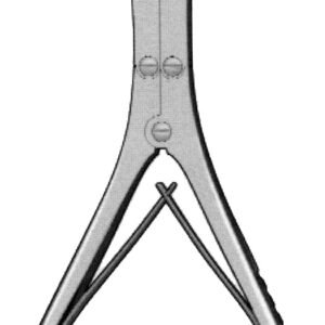 Kleinert-Kutz Rongeur 6″ curved 3mm, double action