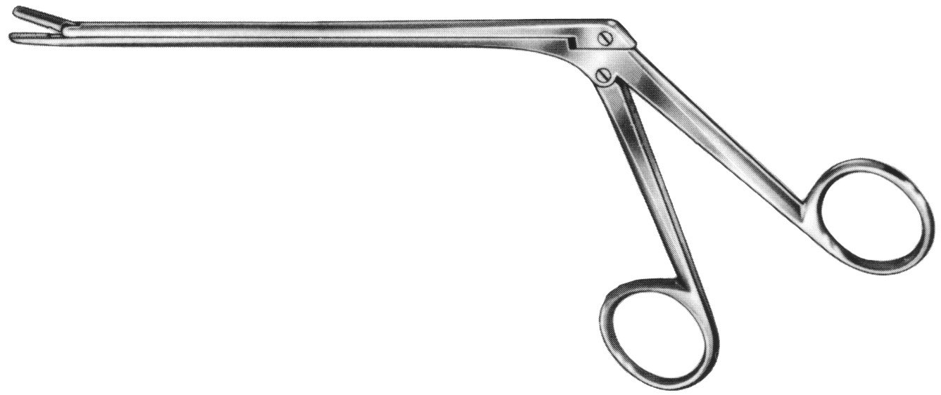 Schlesinger IVD (Intervertebral Disc) Rongeur 6″ down 4x10mm serrated jaws