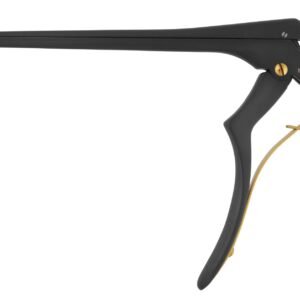 Easy2Clean Kerrison Punch 8″ forward 2mm thin foot plate ejector, TiAlN, ceramic coated, black