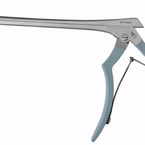 MKPunch Foraminotomy 8″, strong cvd fwd 4mm, Ferris-Smith-Kerrison silicone coated handle, turquoise