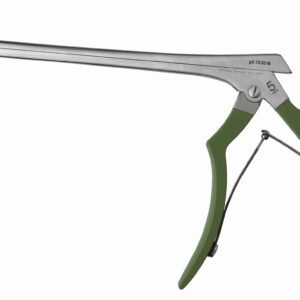 MKPunch Foraminotomy 8″, strong cvd fwd 5mm, Ferris-Smith-Kerrison silicone coated handle, green
