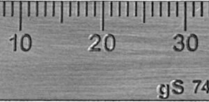 Ruler 40mm inch/mm graduations