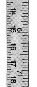Ruler Flexible 12″ inch/mm graduations