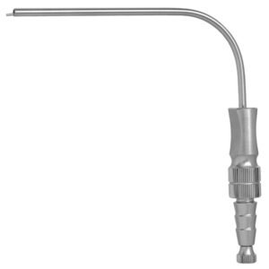 Frazier Suction Tube 6″, 75mm working length, 7 french, 90 degree with stylette